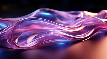 Lavender Dreams: High-Res Tech Waves in Silver Elegance - Elevate Your Screens with 64K Beauty!, Generative AI