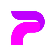 Monogram P design vector logo. Monogram initial letter mark P logo design. Monogram design vector logo. Monogram initial letter mark P logo design. Simple P monogram. Monogram P design logo
