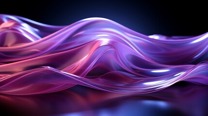 Lavender Dreams: High-Res Tech Waves in Silver Elegance - Elevate Your Screens with 64K Beauty!, Generative AI
