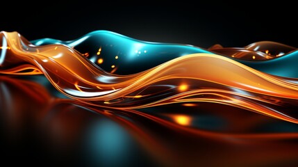 Immerse in Waves of Innovation: Stunning Turquoise & Brown 64K Wallpaper Collection, Generative AI