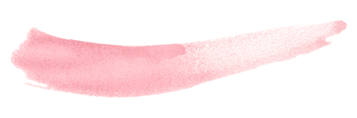 Pink watercolor background. Artistic hand paint. Isolated on transparent background.