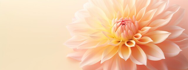 Closeup of pink chrysanthemum flowers bouquet on light background. Beautiful flowers composition. Spring, Easter concept. Greeting card for woman's, mothers day. Peach fuzz - color of the year 2024