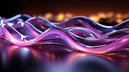 Lavender Dreams: High-Res Tech Waves in Silver Elegance - Elevate Your Screens with 64K Beauty!, Generative AI