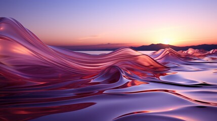 Lavender Dreams: High-Res Tech Waves in Silver Elegance - Elevate Your Screens with 64K Beauty!, Generative AI