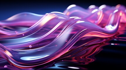 Lavender Dreams: High-Res Tech Waves in Silver Elegance - Elevate Your Screens with 64K Beauty!, Generative AI