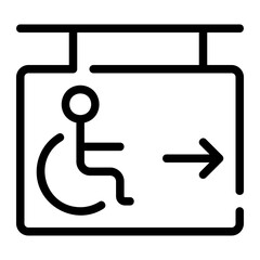 exit line icon