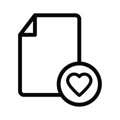 document icon, favorite file illustration
