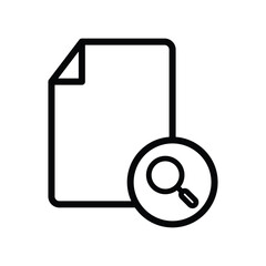 document icon. searching file illustration