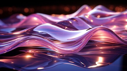 Lavender Dreams: High-Res Tech Waves in Silver Elegance - Elevate Your Screens with 64K Beauty!, Generative AI