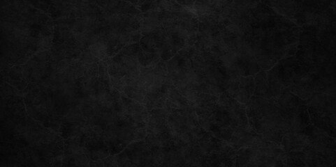Old texture of blackboard and chalkboard rough background. Panorama dark grey black slate background or texture. Vector black concrete texture. Stone wall background.