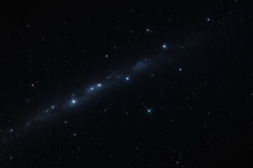 a high quality stock photograph of a single universe sky dark black with shiny stars