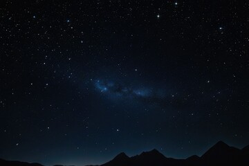 a high quality stock photograph of a single universe sky dark black with shiny stars