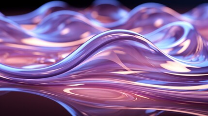 Lavender Dreams: High-Res Tech Waves in Silver Elegance - Elevate Your Screens with 64K Beauty!, Generative AI