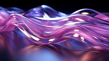 Lavender Dreams: High-Res Tech Waves in Silver Elegance - Elevate Your Screens with 64K Beauty!, Generative AI