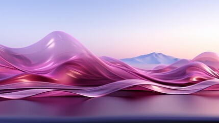 Lavender Dreams: High-Res Tech Waves in Silver Elegance - Elevate Your Screens with 64K Beauty!, Generative AI