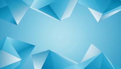 Obraz premium Geometric Harmony: Abstract Light Blue Background with Shapes