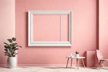 multicolor frame with empty space decorated on the wall beautifully articulated with the paint wall in pink white red green magenta yellow and black color frame hanging on the wall with text copy 