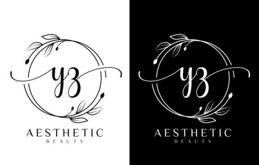 Fototapeta premium Letter Z Beauty Logo with Flourish Ornament