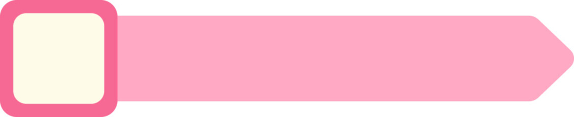 Pink Infographic Label List, Tab Shape Banner