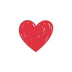 Hand drawn hearts. Design elements for Valentine%27s day.