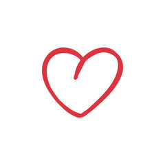 Hand drawn hearts. Design elements for Valentine%27s day.