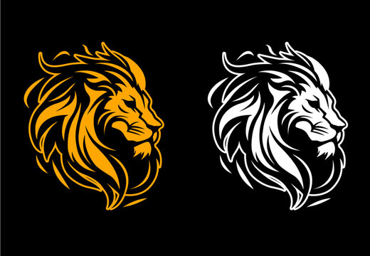 Lion head vector logo
