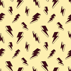 Lightning seamless pattern background wallpaper vector illustration