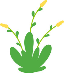 Long Grass with Flower Element