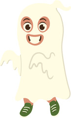 Kids Character in Halloween Ghost Costume