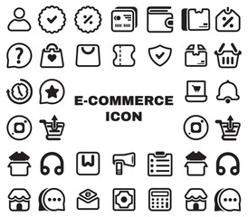 Set of Ecommerce Line Icon