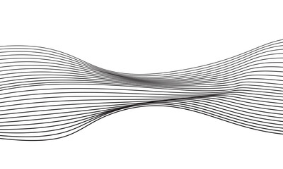 Abstract wave lines vector background