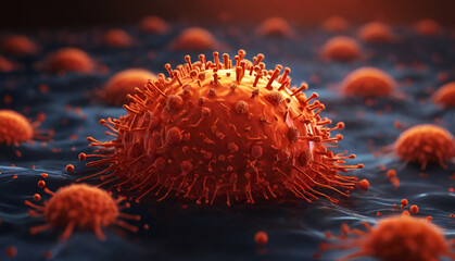 Virus Corona, red cell