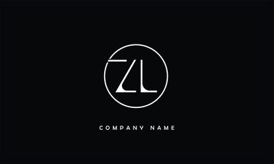 ZL, LZ, Z, L Abstract Letters Logo Monogram