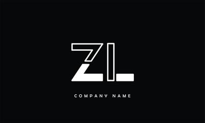 ZL, LZ, Z, L Abstract Letters Logo Monogram