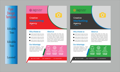 Flyer design template 