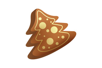 Christmas Tree Gingerbread Cookie Sticker