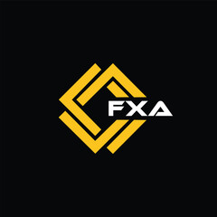 FXA letter design for logo and icon.FXA typography for technology, business and real estate brand.FXA monogram logo.