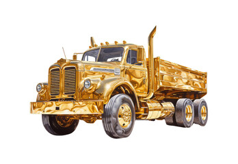 _Gold_color_full_truck_closeup_full_body_No_shadows_