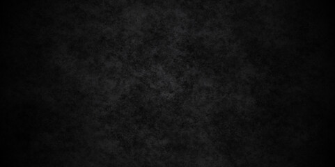Blackboard and chalkboard rough grunge backdrop background. Panorama dark grey black slate background or texture. Vector black wall concrete texture. Stone wall background. - obrazy, fototapety, plakaty