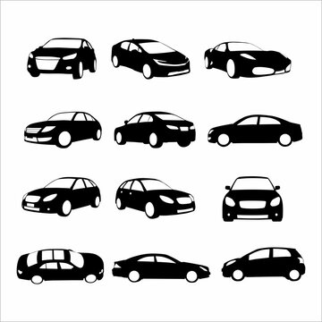 Car silhouettes collection
