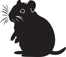 Hamster of a silhouettes
