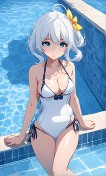 Anime girl in bikini