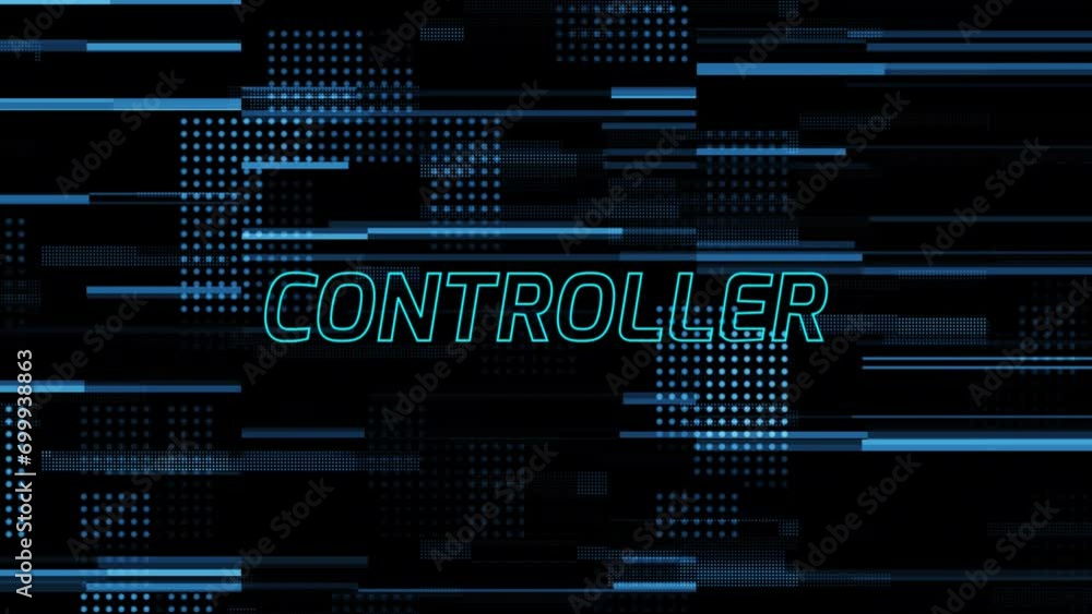 Poster controller text background.