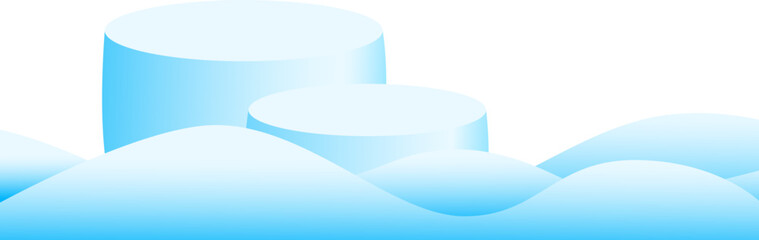 Snow Pile Base With Podium Stage