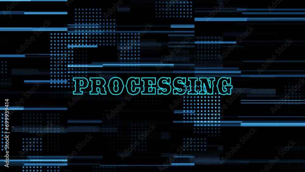 Poster Processing  text background.