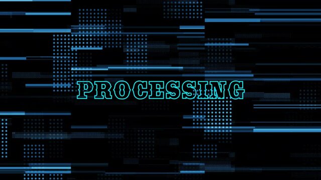 Processing  text background.