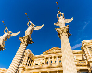 Replica Roman Sculptures on The Strip, Las Vegas, Nevada, USA