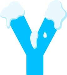 Cute Snow Alphabet Y © Monsters Visual