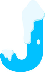 Winter Alphabet Letter J