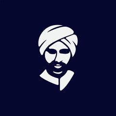 creative sultan a philosophical figure logo design 